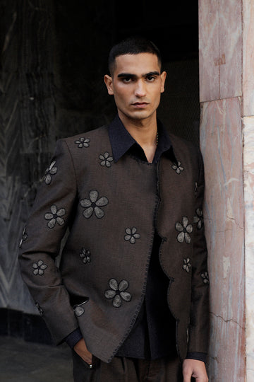 'BAAGH' Band-gala Sherwani Jacket (Men)